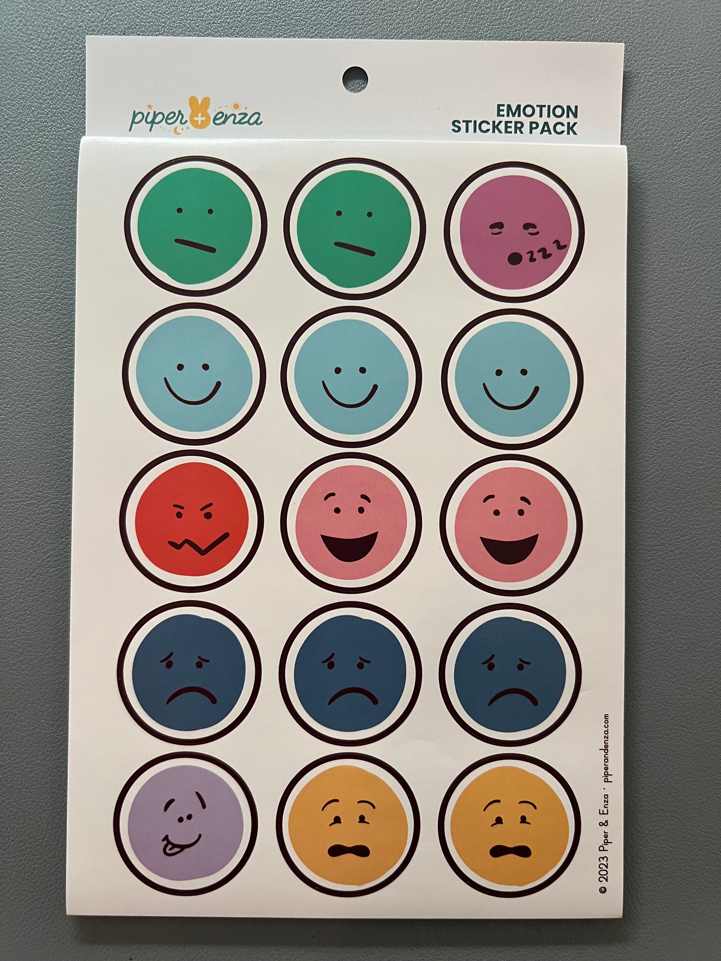 Express Feeling Sticker Emotion Sticker Pack – Piper + Enza